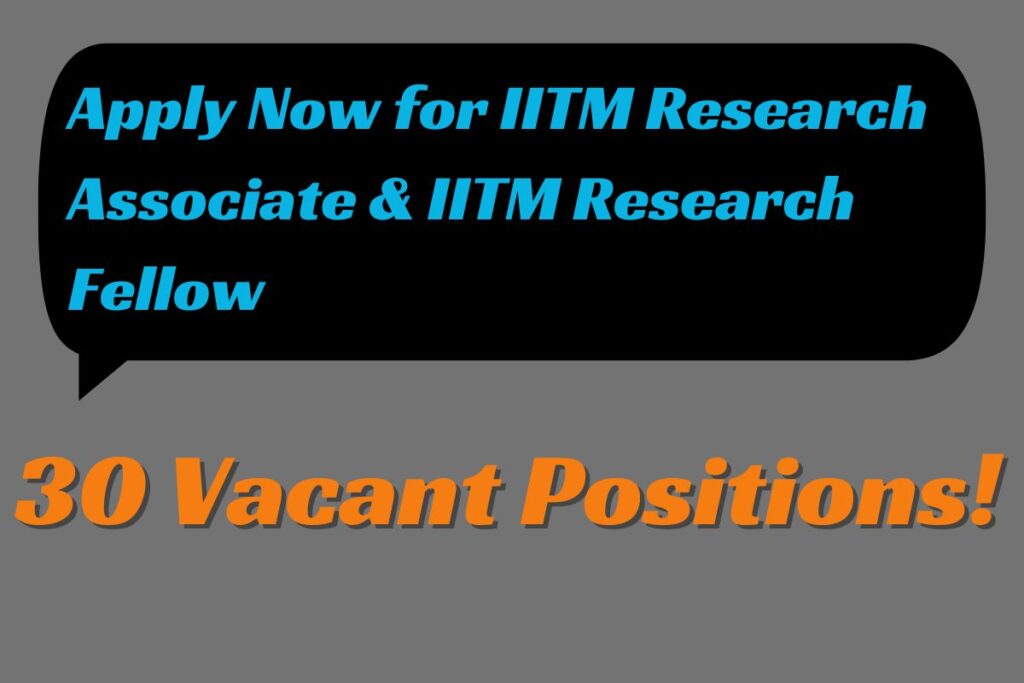 Recruitment at IITM