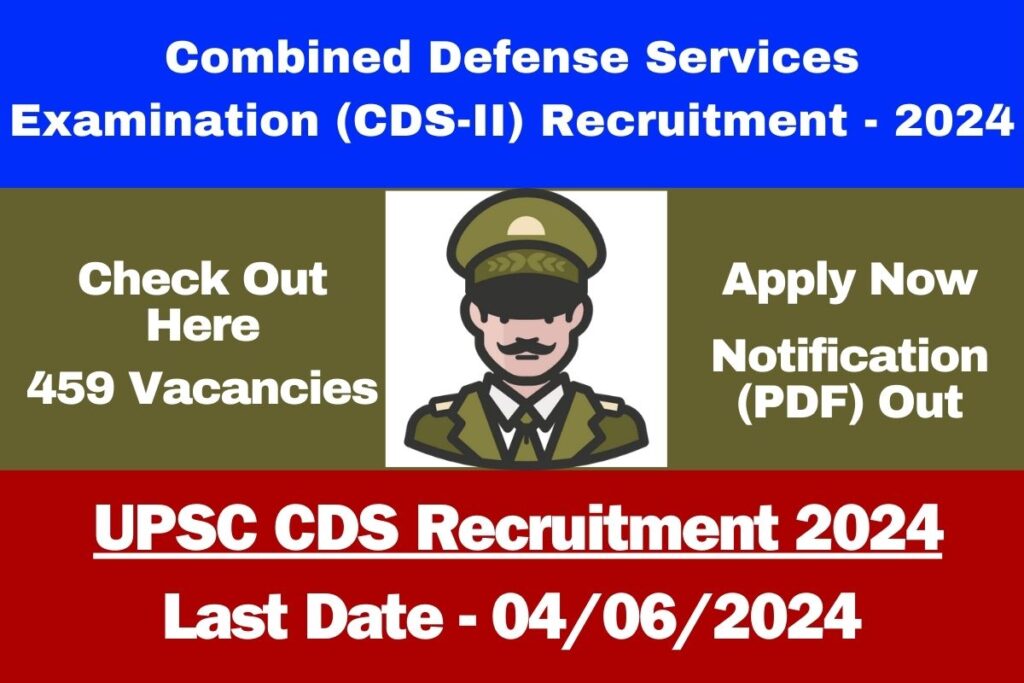 UPSC CDS 2024 Recruitment