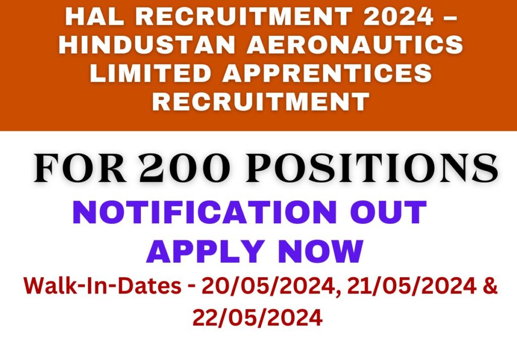 HAL Recruitment 2024