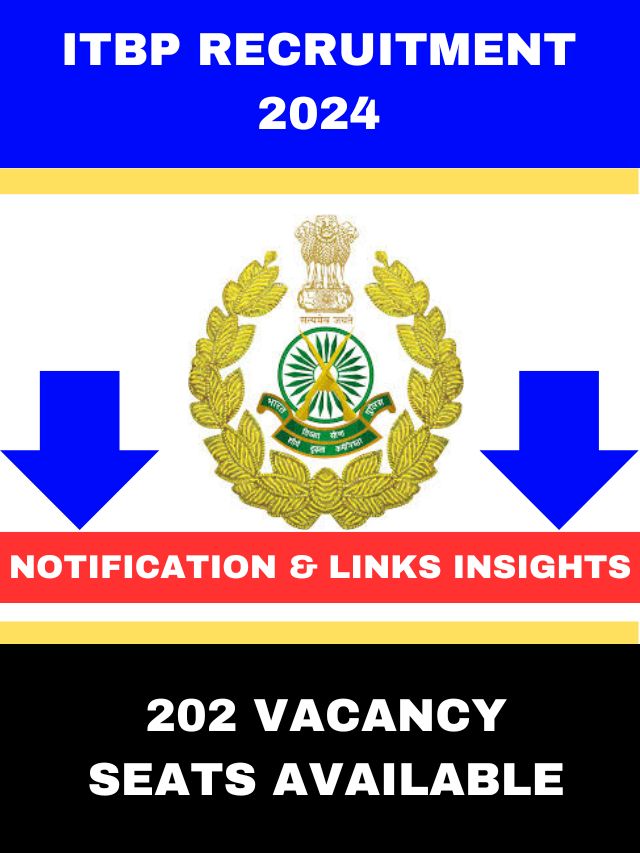 “ITBP Vacancy 2024 Notification Out for 202 Seats : Apply Online”