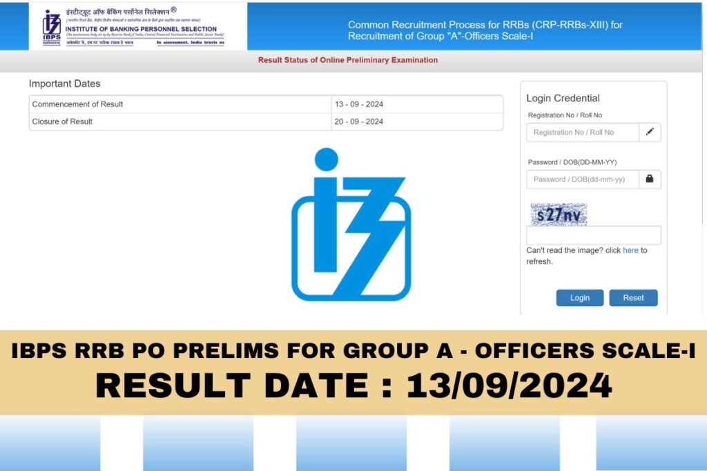 IBPS RRB PO Prelims Result 2024