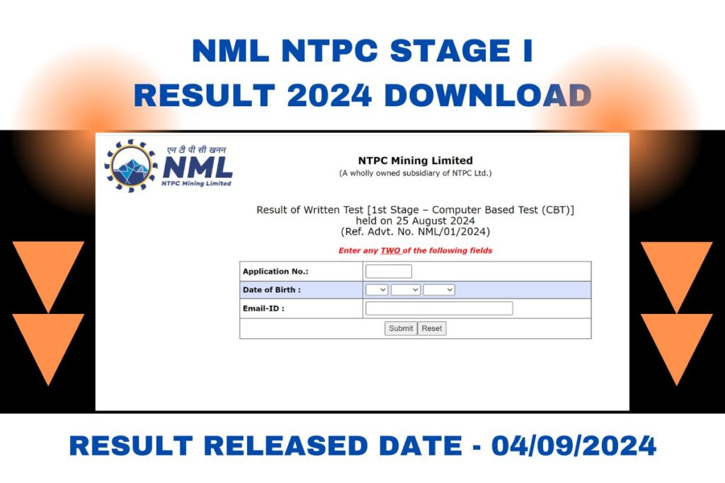 NML NTPC Result 2024