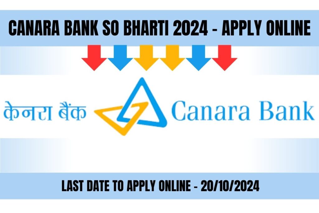 Canara Bank SO Bharti 2024