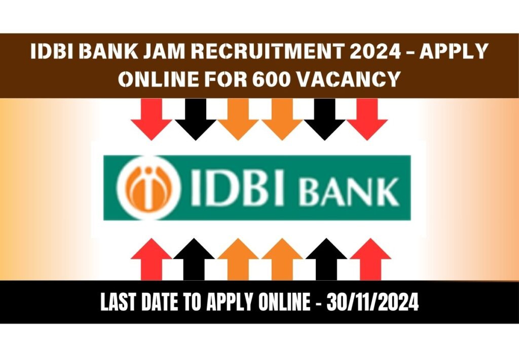 IDBI Bank JAM Bharti 2024