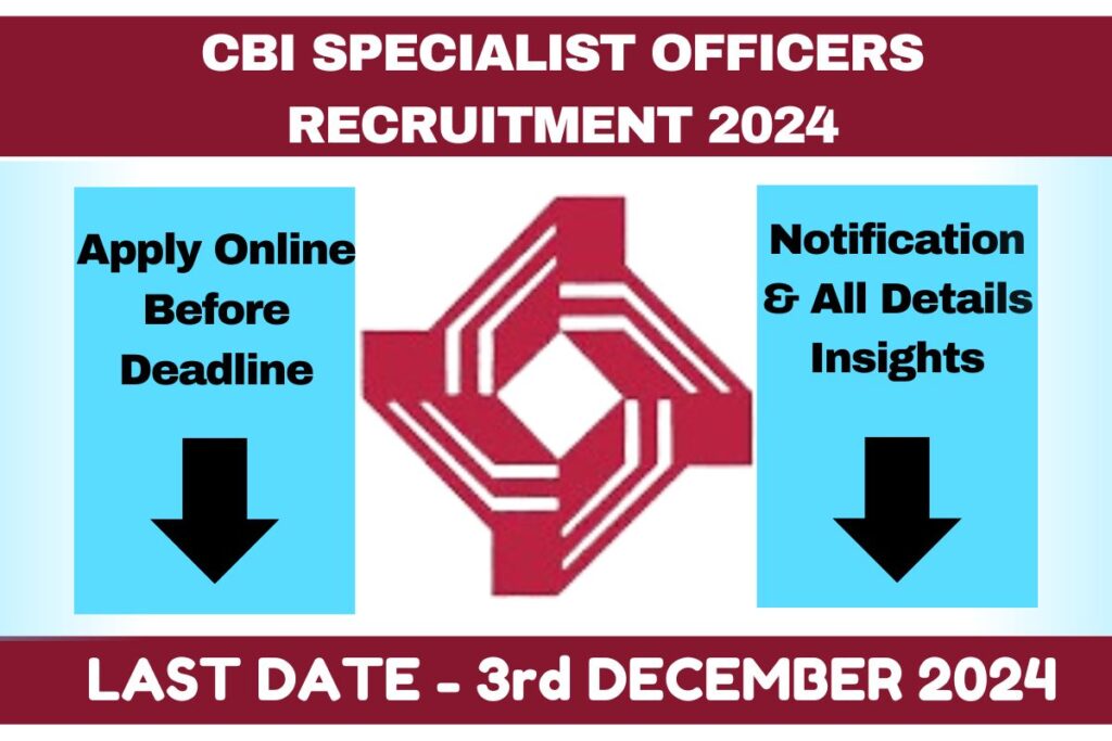 CBI SO Recruitment 2024